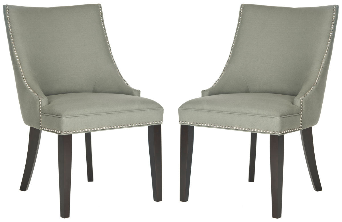Safavieh Afton Side Chair Silver Nail Heads - Set Of 2 | Dining Chairs | Modishstore - 4