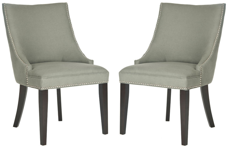 Safavieh Afton Side Chair Silver Nail Heads - Set Of 2 | Dining Chairs | Modishstore - 4