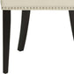 Safavieh Afton 20''H Side Chair (Set Of 2) - Nickel Nail Heads - Flat Cream | Dining Chairs | Modishstore - 3