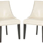 Safavieh Afton 20''H Side Chair (Set Of 2) - Nickel Nail Heads - Flat Cream | Dining Chairs | Modishstore - 2