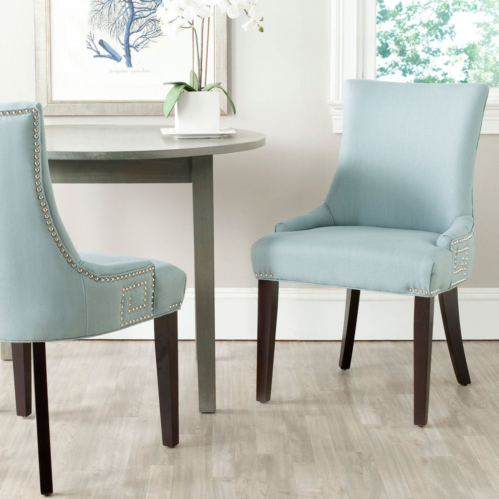 Safavieh Gretchen Side Chair Silver Nail Heads - Set Of 2 | Dining Chairs | Modishstore - 18