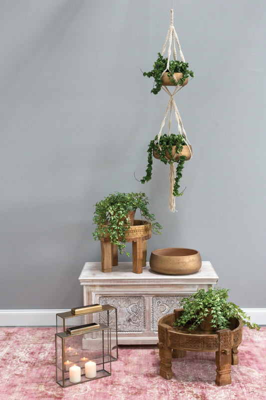 Mecca Bowl And Planter Set Of 4 By Accent Decor | Planters, Troughs & Cachepots | Modishstore - 1