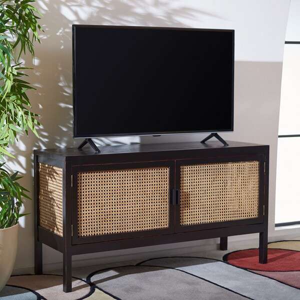 Safavieh Karel 2 Door Media Stand - Black | TV Stands | Modishstore - 4