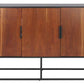 Safavieh Vance 3 Door 2 Shelf Sideboard - Brown | Sideboards | Modishstore