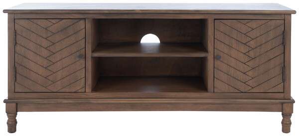Safavieh Magnolia 2 Door 2 Shelf Media Stand - Brown | TV Stands | Modishstore - 2
