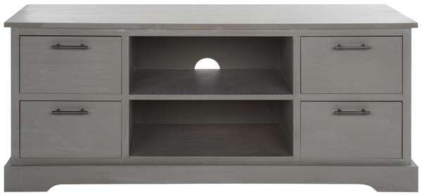 Safavieh Filbert 4 Drawer Media Stand - White Washed Gray | TV Stands | Modishstore - 2