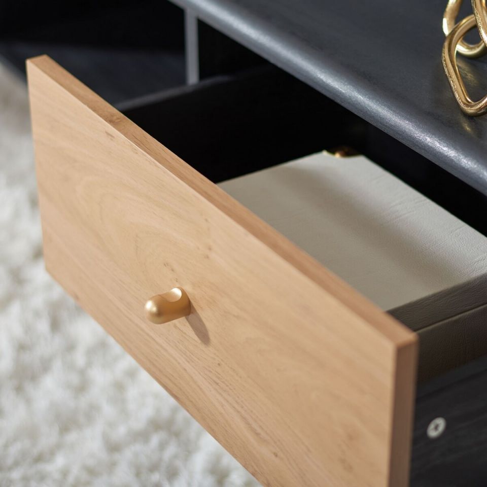 Safavieh Beatrix 2 Drawer 1 Shelf Media Stand | TV Stands | Modishstore - 4