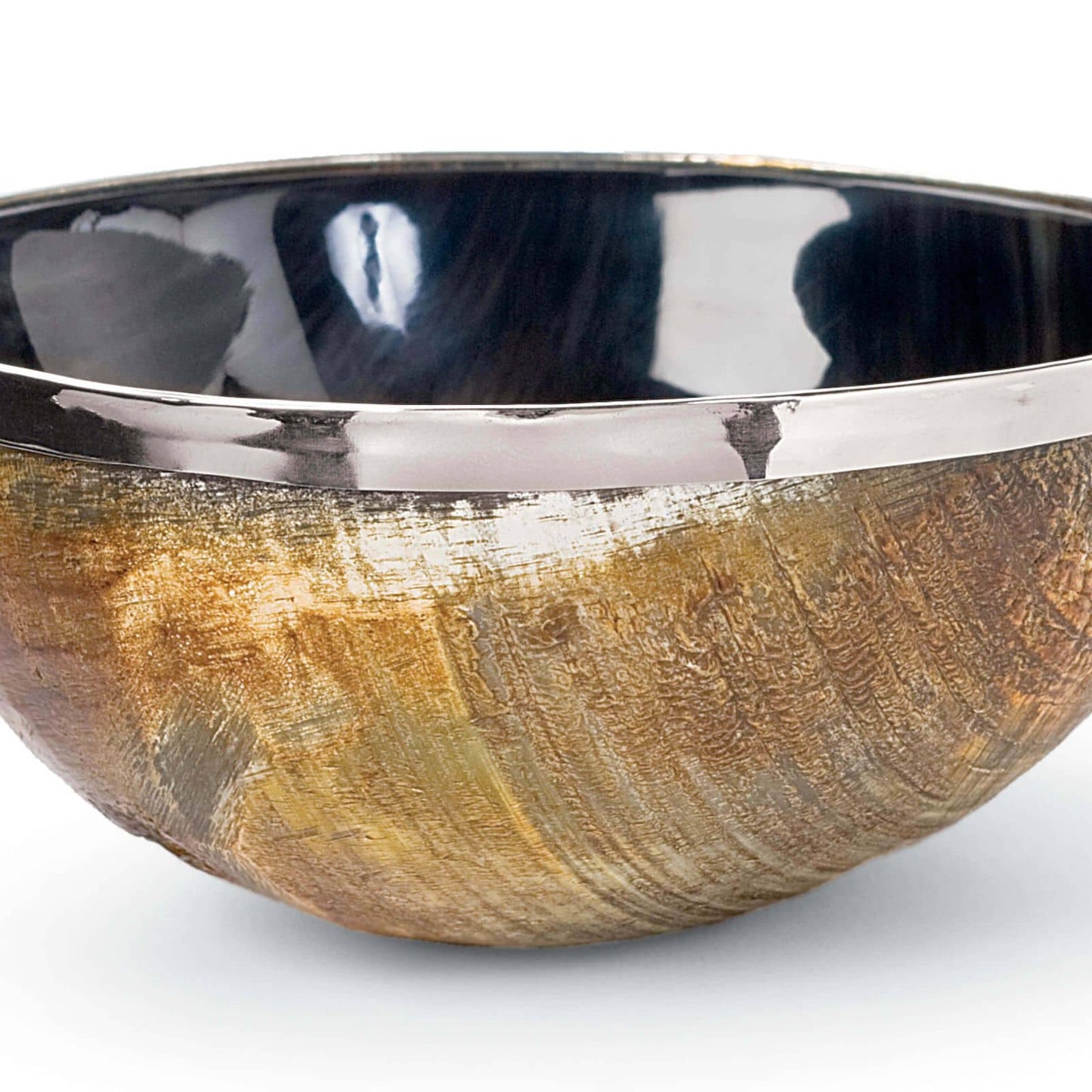 Polished Horn And Brass Bowl By Regina Andrew | Decorative Bowls | Modishstore - 2