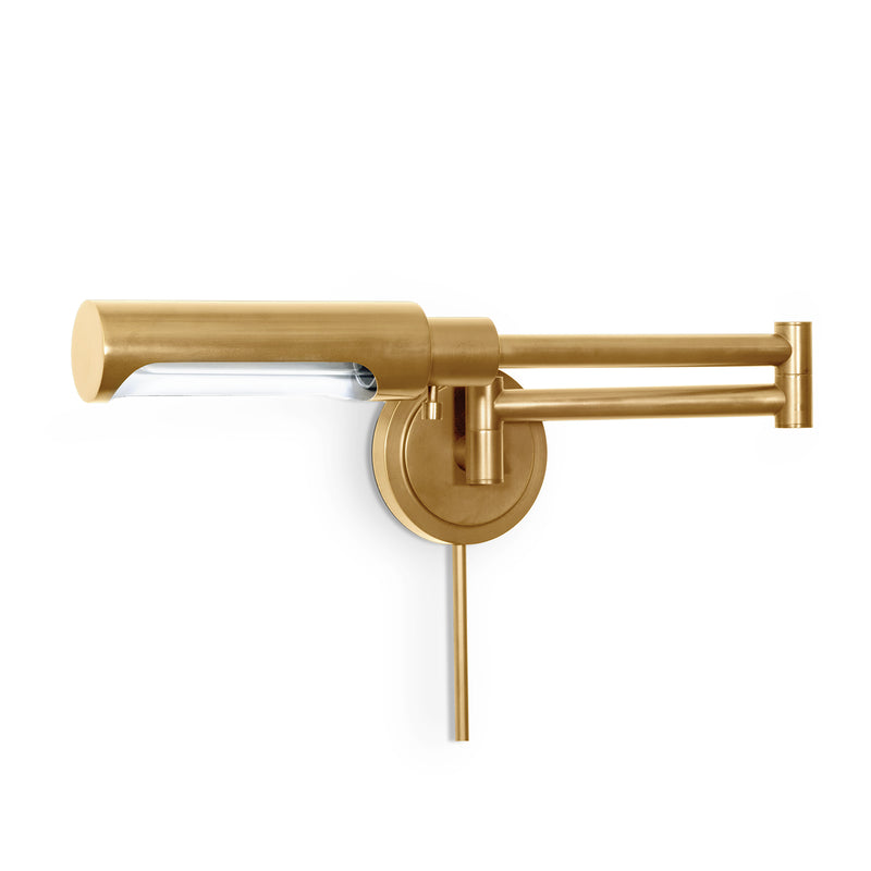 Noble Swing Arm Task Sconce Natural Brass By Regina Andrew | Sconces | Modishstore