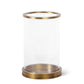 Adria Hurricane Small Natural Brass By Regina Andrew | Candle Holders | Modishstore