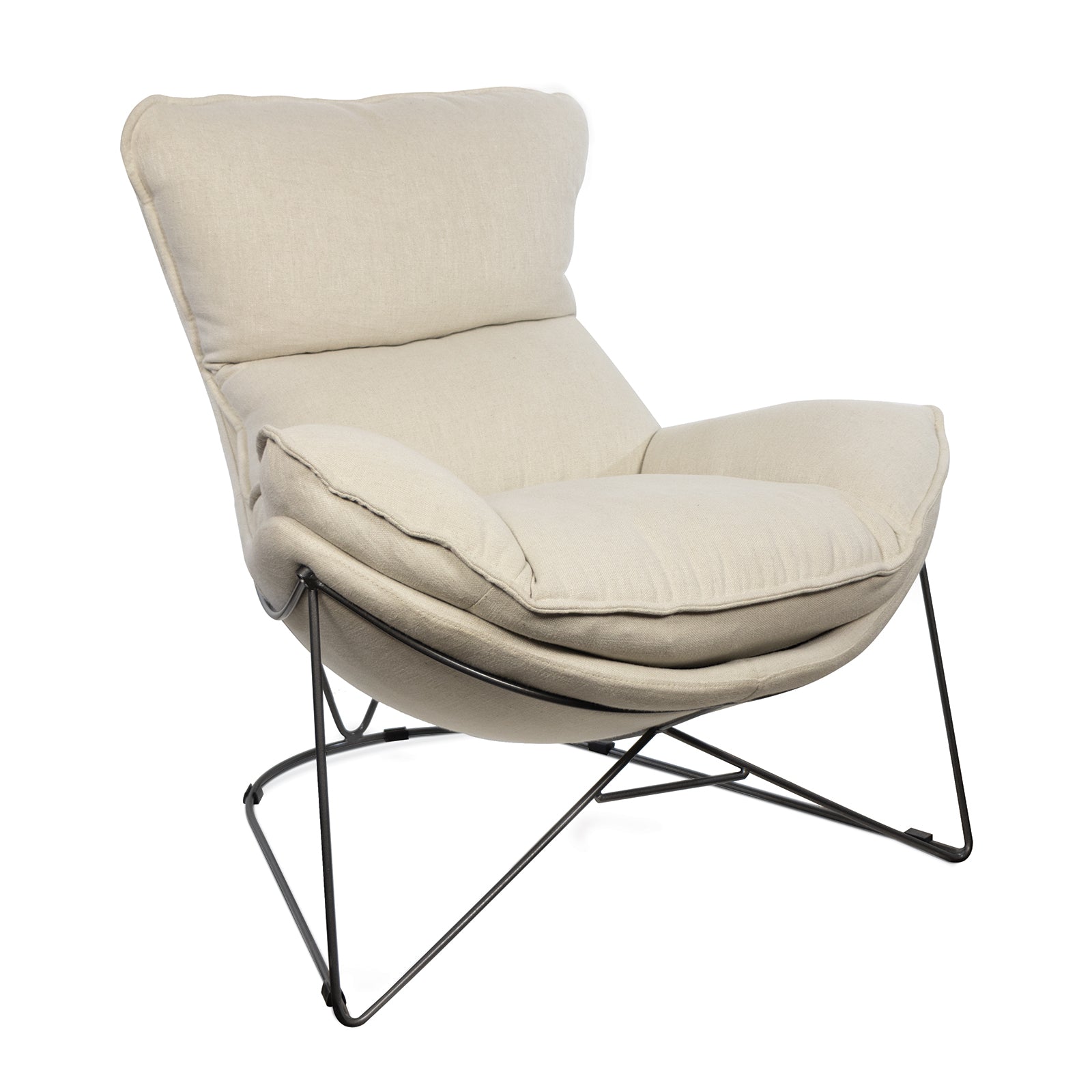 Cocoon Chair Linen By Regina Andrew | Armchairs | Modishstore - 3