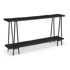 Ash Reclaimed Wood Console Table Black By Regina Andrew