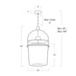 Emerson Bell Jar Pendant Small Oil Rubbed Bronze By Regina Andrew | Pendant Lamps | Modishstore - 2