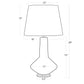 Kayla Ceramic Table Lamp By Regina Andrew | Table Lamps | Modishstore - 2