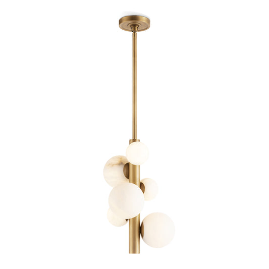Styx Vertical Pendant Natural Brass By Regina Andrew | Pendant Lamps | Modishstore