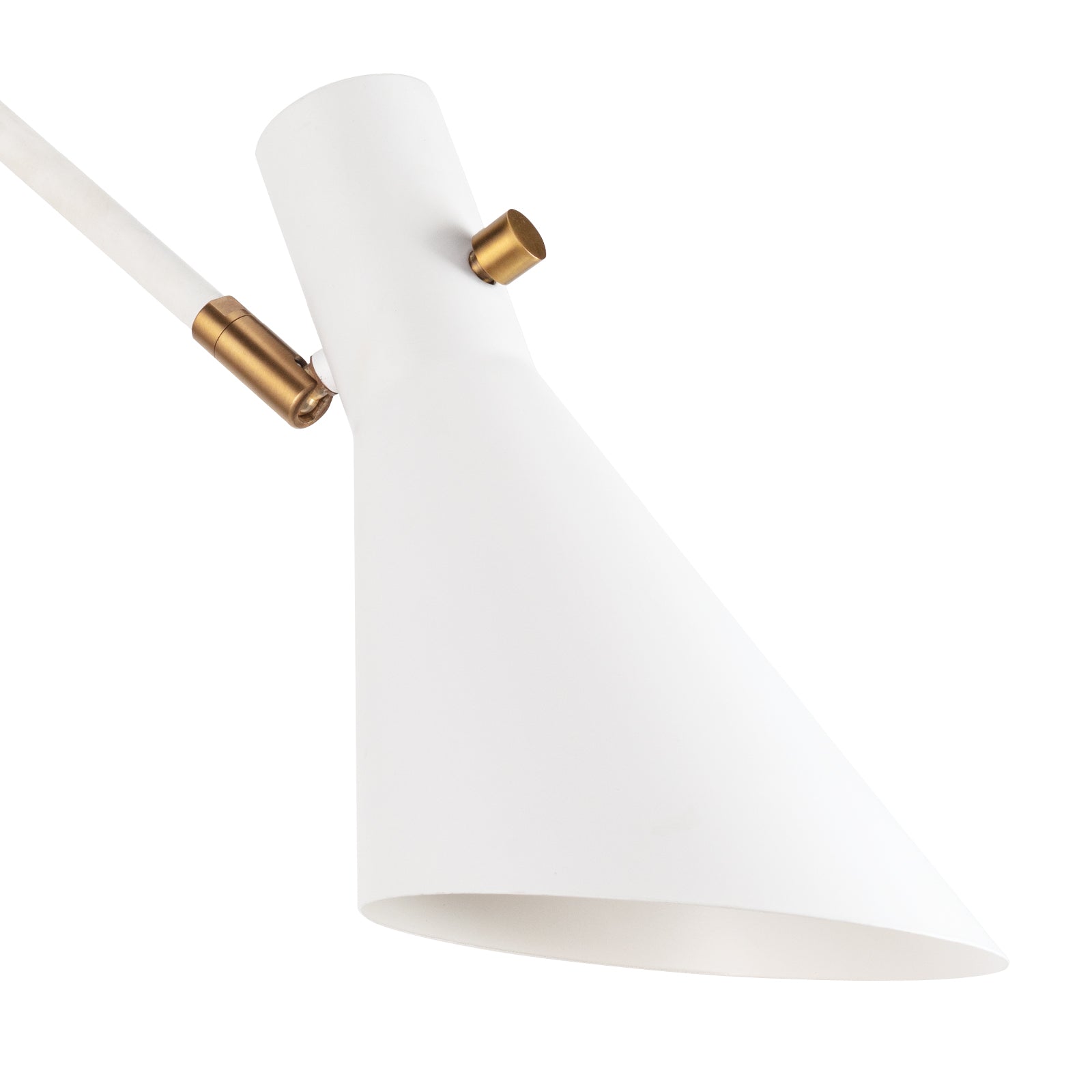 Spyder Single Arm Sconce White and Natural Brass By Regina Andrew | Sconces | Modishstore - 5
