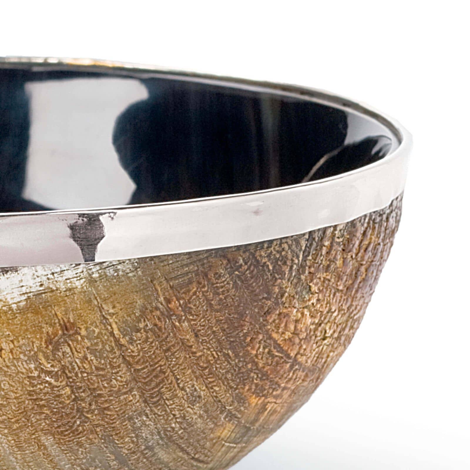 Polished Horn And Brass Bowl By Regina Andrew | Decorative Bowls | Modishstore - 4