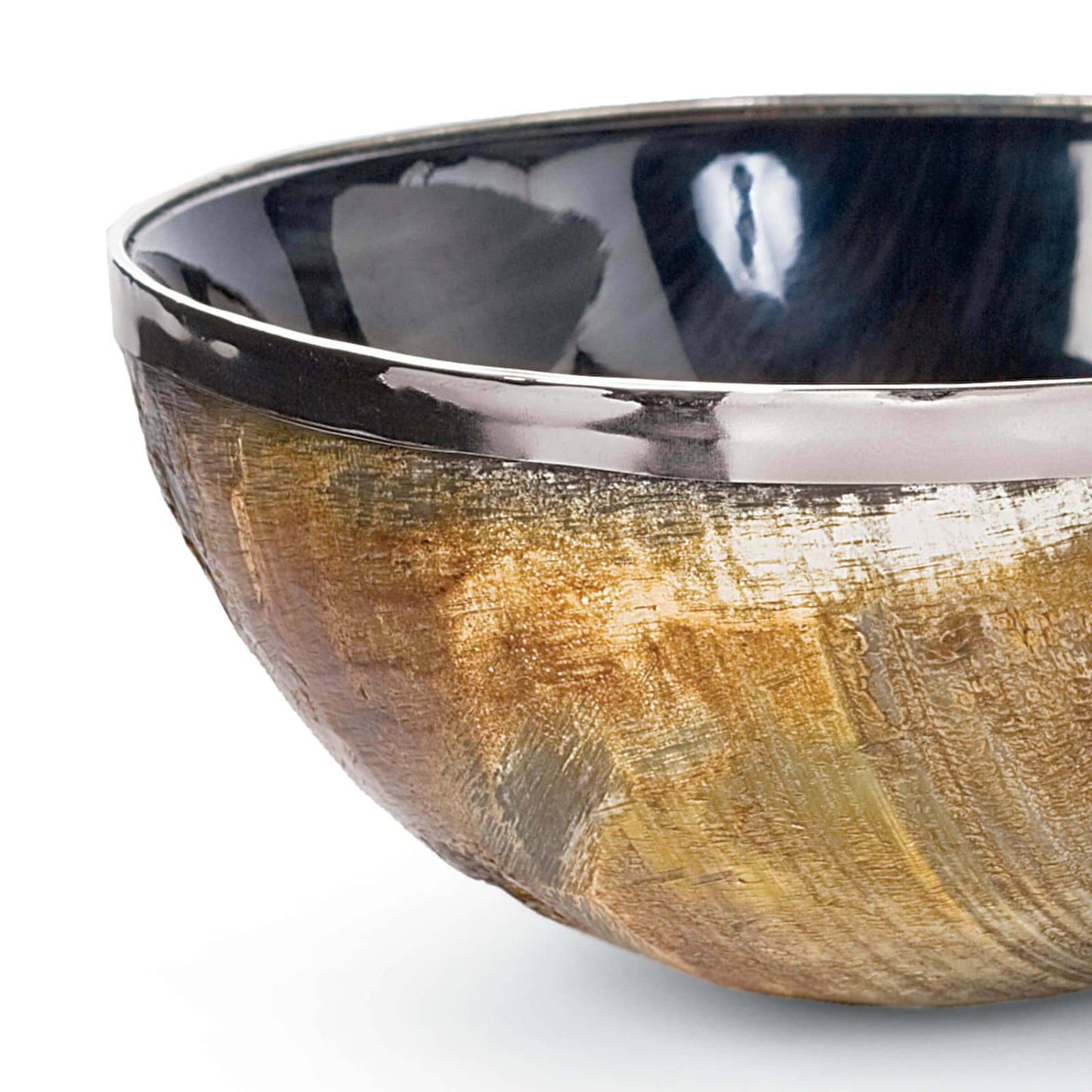 Polished Horn And Brass Bowl By Regina Andrew | Decorative Bowls | Modishstore - 3
