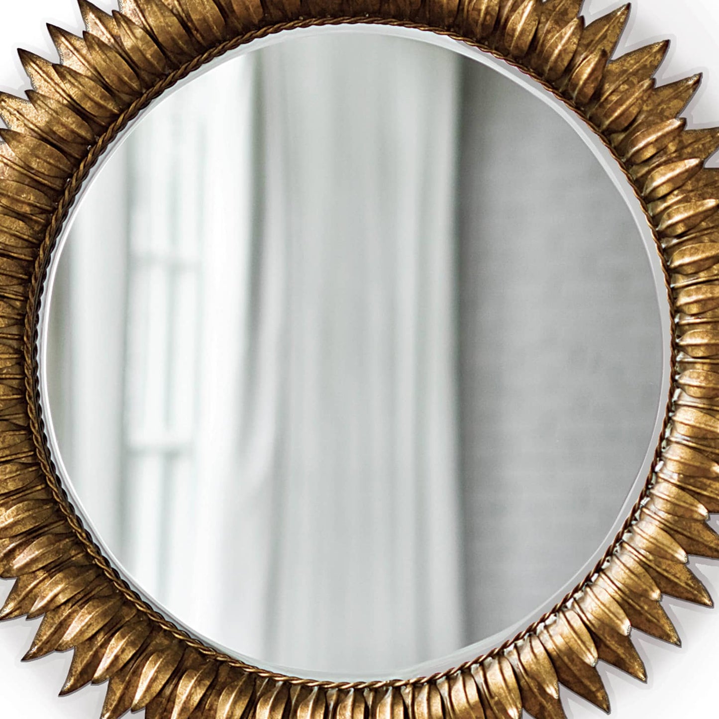 Sun Flower Mirror Small Antique Gold By Regina Andrew | Mirrors | Modishstore - 6
