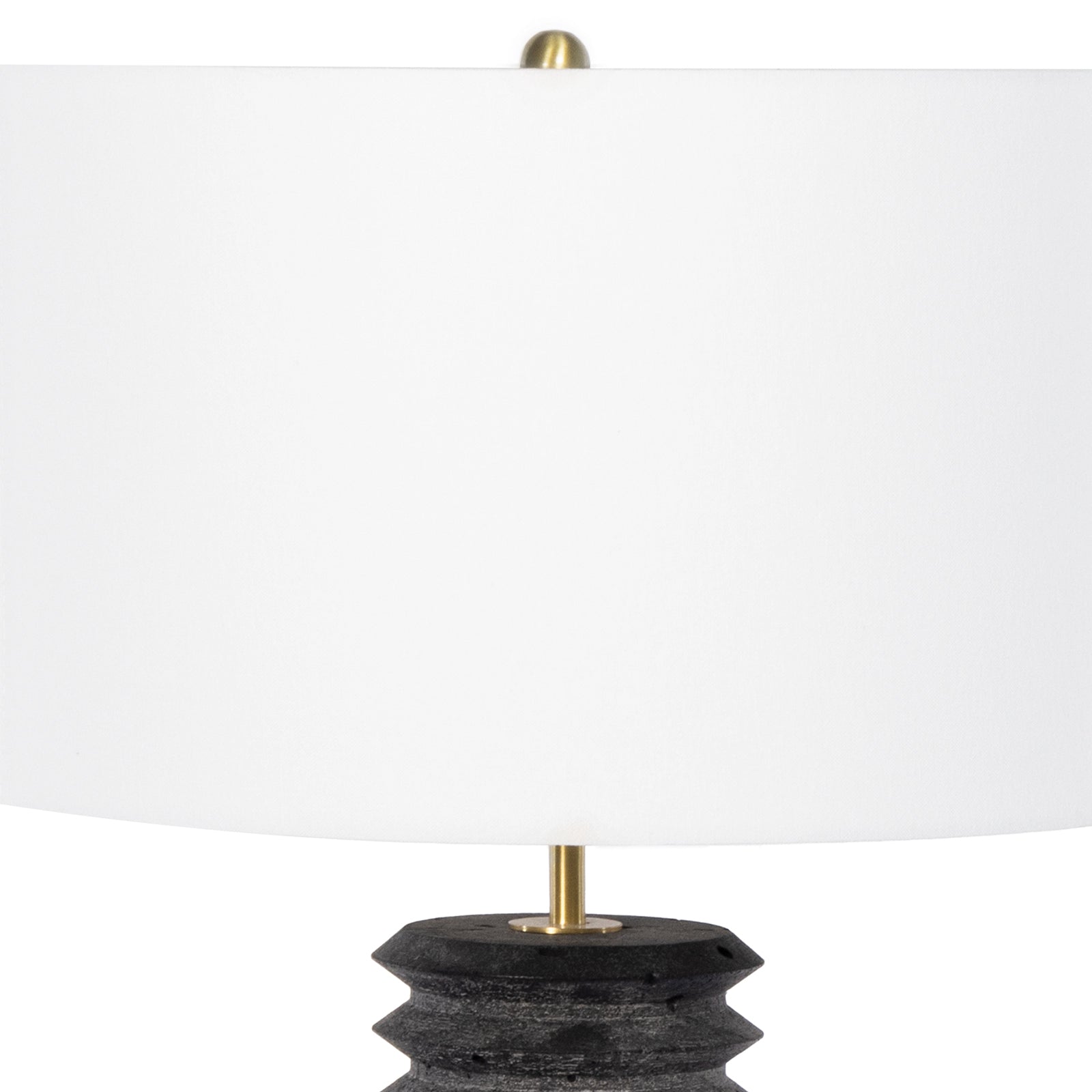 Noir Column Travertine Lamp By Regina Andrew - 13-1586 | Table Lamps | Modishstore - 4