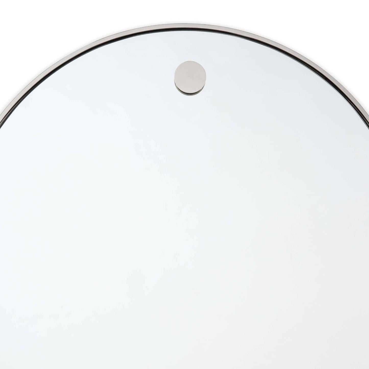 Hanging Circular Mirror Polished Nickel By Regina Andrew | Mirrors | Modishstore - 3