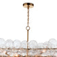 Bubbles Chandelier Linear Clear Natural Brass By Regina Andrew | Chandeliers | Modishstore - 6