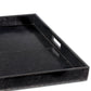 Derby Square Leather Tray Black By Regina Andrew | Trays | Modishstore - 3