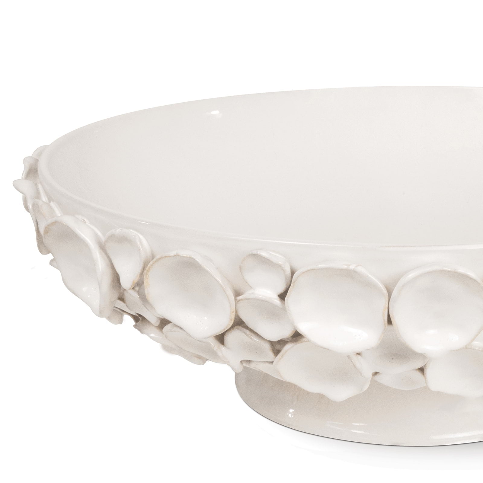 Lucia Ceramic Bowl White By Regina Andrew | Decorative Bowls | Modishstore - 3