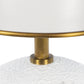 Hattie Concrete Mini Lamp White and Natural Brass By Regina Andrew | Table Lamps | Modishstore - 4