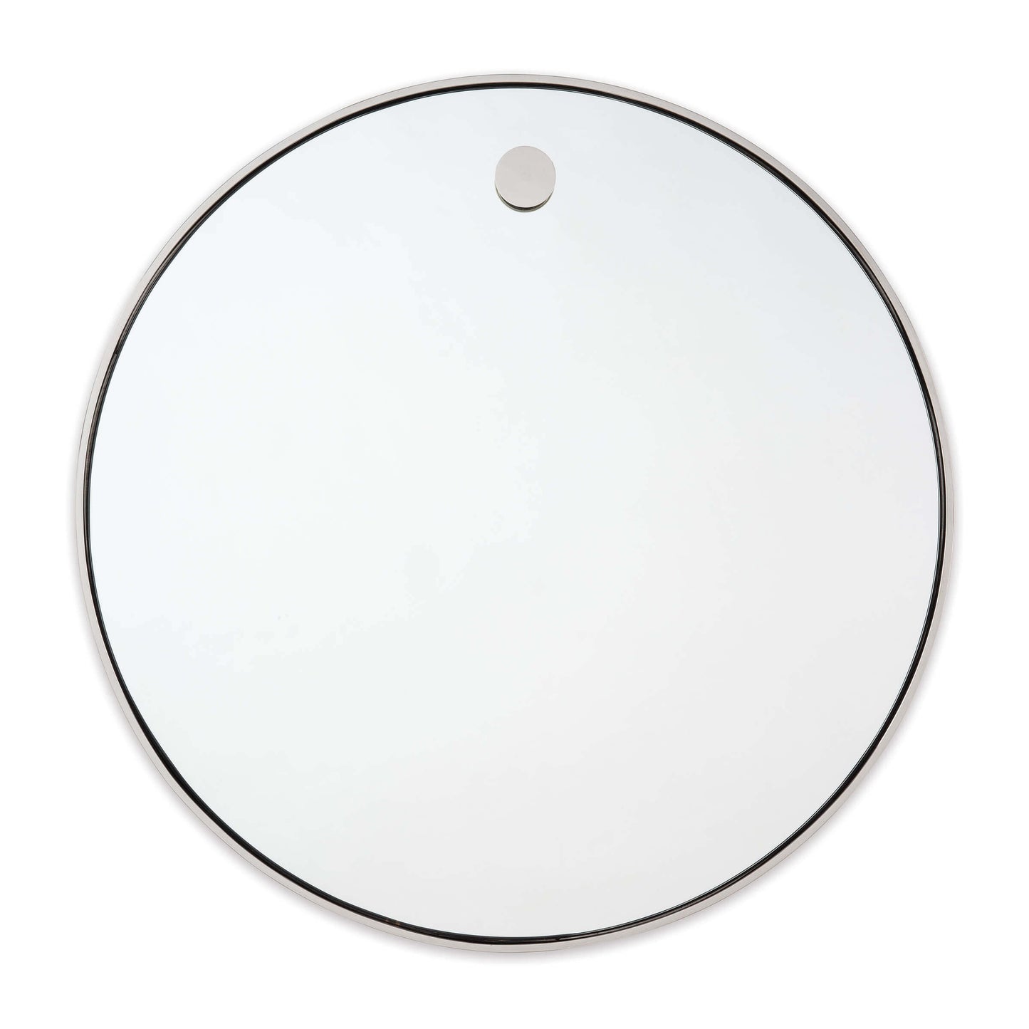 Hanging Circular Mirror Polished Nickel By Regina Andrew | Mirrors | Modishstore