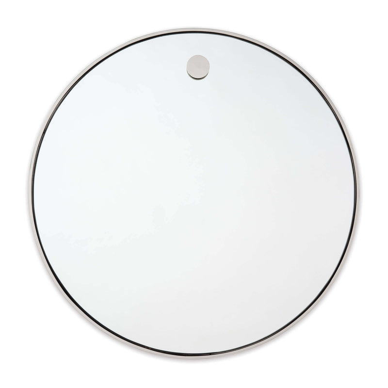 Hanging Circular Mirror Polished Nickel By Regina Andrew | Mirrors | Modishstore