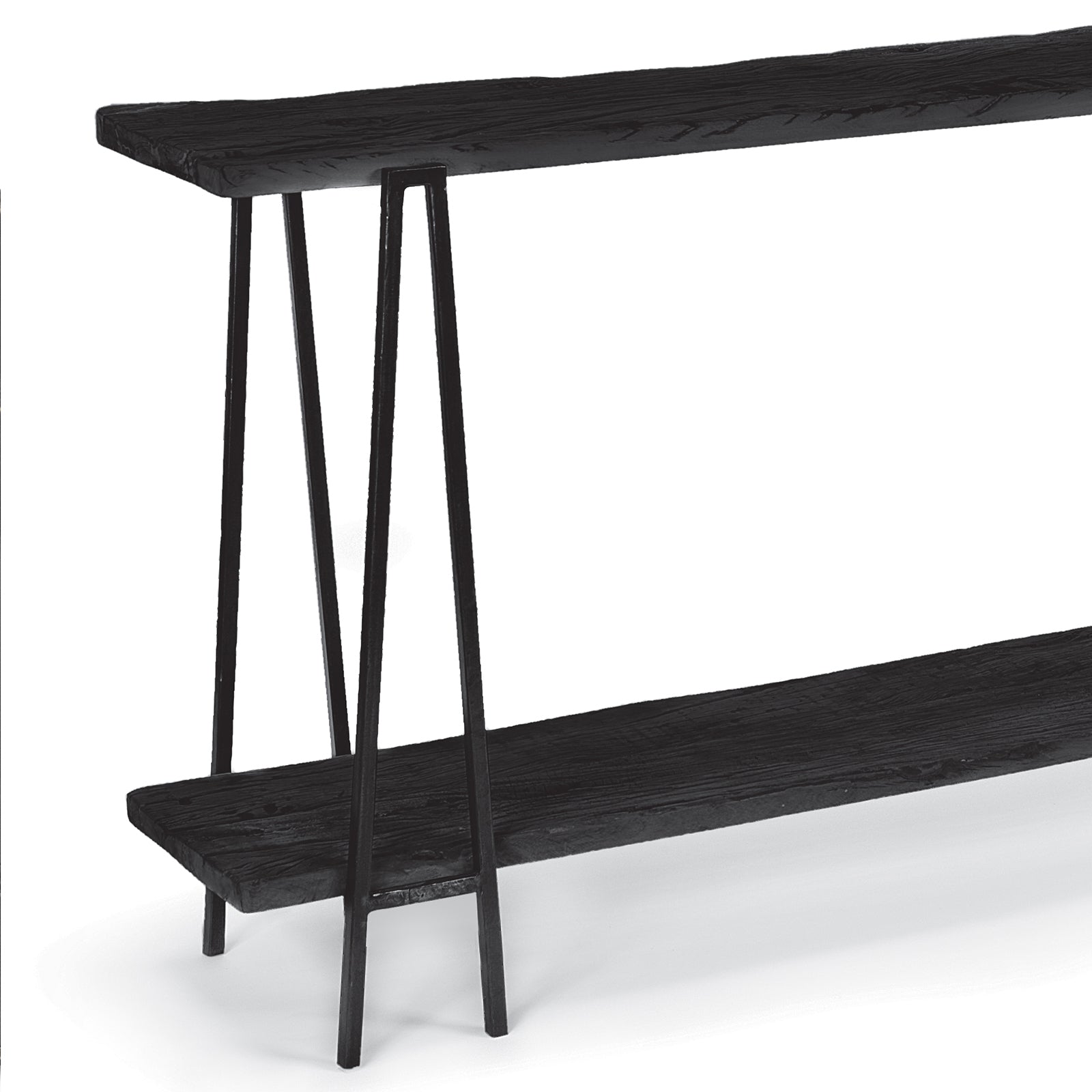 Ash Reclaimed Wood Console Table Black By Regina Andrew | Console Tables | Modishstore - 4