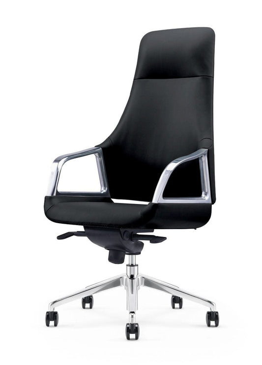 Modrest Merlo - Modern Black High Back Executive Office Chair | Modishstore | Office Chairs