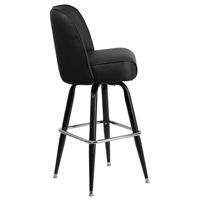 Flash Furniture Metal Barstool With Swivel Bucket Seat | Bar Stools | Modishstore - 2