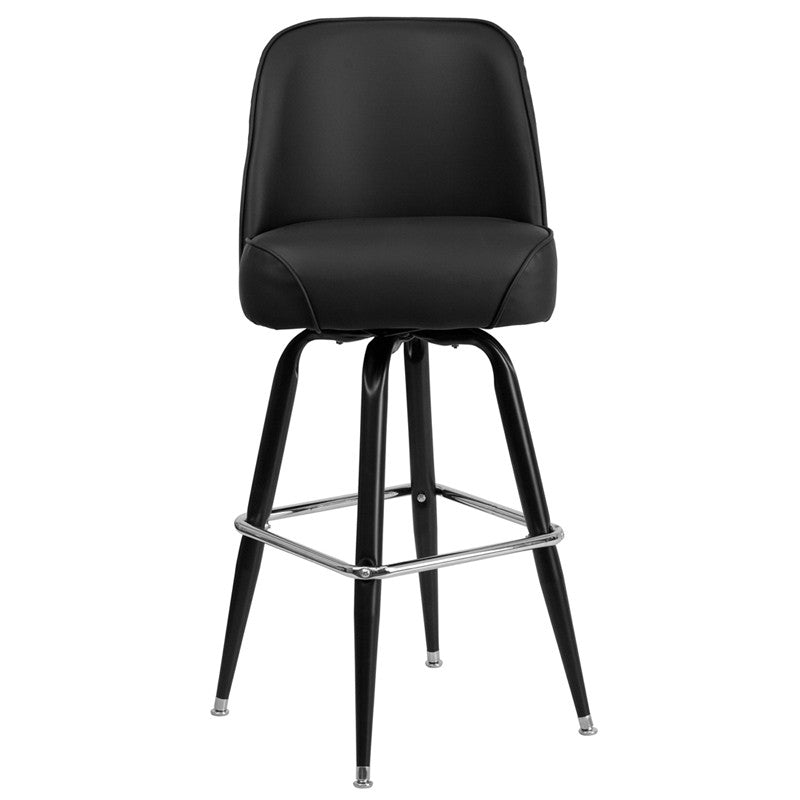 Flash Furniture Metal Barstool With Swivel Bucket Seat | Bar Stools | Modishstore - 3