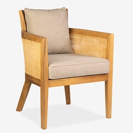 Maggie Teak wood Arm Chair by Jeffan | Armchairs | Modishstore - 8