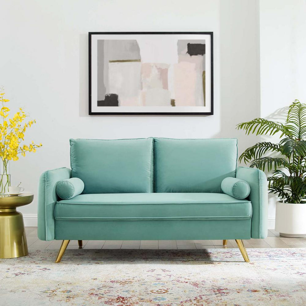 Modway Revive Performance Velvet Loveseat - EEI-3989 | Loveseats | Modishstore - 1