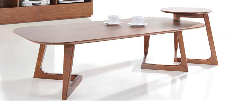 Modrest Jett Modern Walnut End Table | Modishstore | End Tables