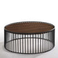 Vig Furniture Modrest Bronson Modern Walnut & Black Round Coffee Table | Modishstore | Coffee Tables-2