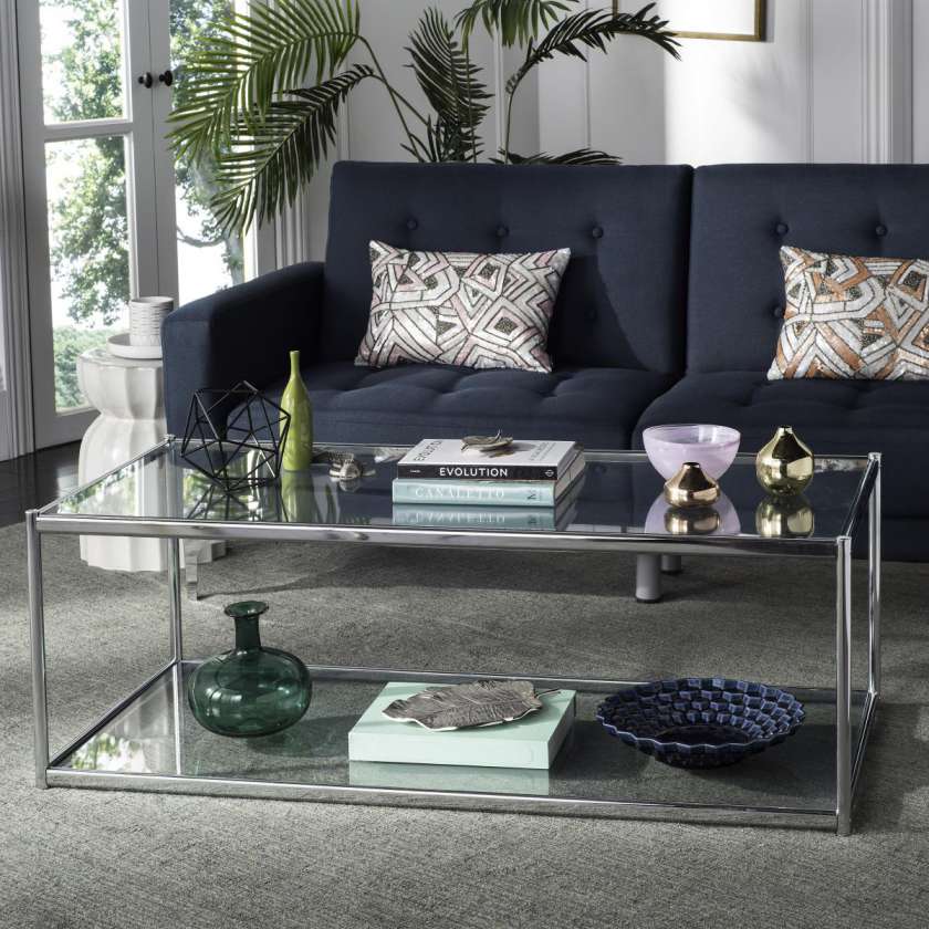 Safavieh Zola Glass Coffee Table | Coffee Tables | Modishstore - 2