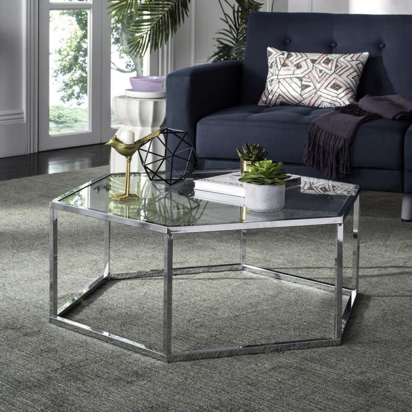 Safavieh Eliana Glass Coffee Table | Coffee Tables | Modishstore - 2