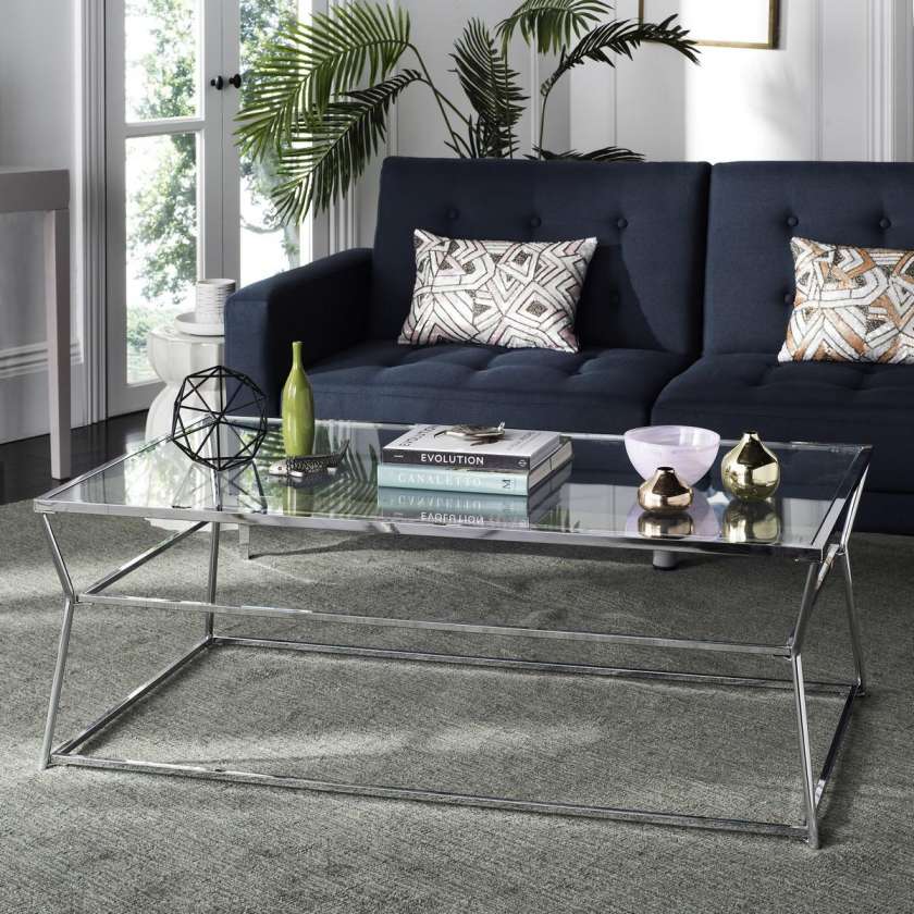 Safavieh Ellie Glass Coffee Table | Coffee Tables | Modishstore - 2