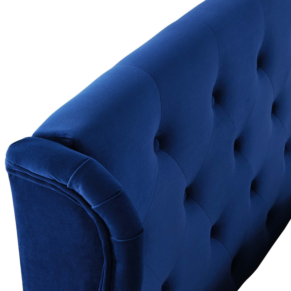 Modway Penelope Tufted Wingback Queen Performance Velvet Platform Bed - MOD-6180 | Beds | Modishstore - 6