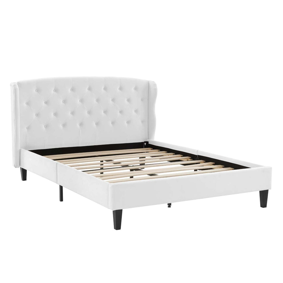 Modway Penelope Tufted Wingback Queen Performance Velvet Platform Bed - MOD-6180 | Beds | Modishstore - 11
