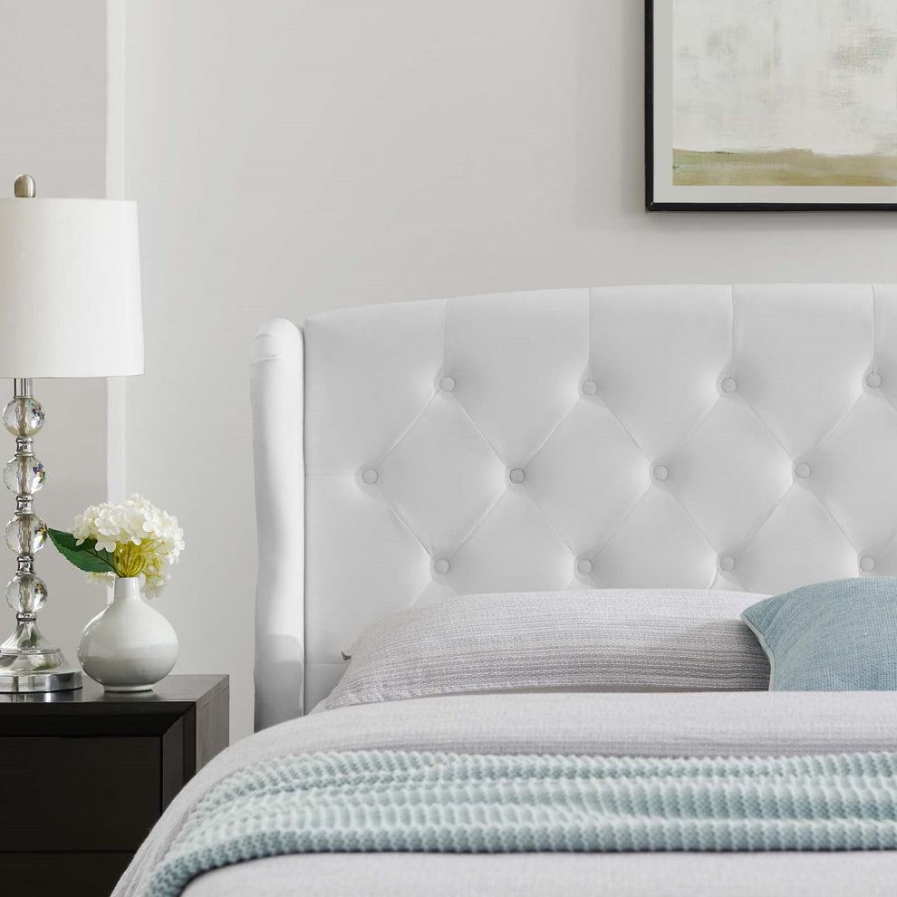 Modway Penelope Tufted Wingback Queen Performance Velvet Platform Bed - MOD-6180 | Beds | Modishstore - 10