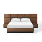 Modway Caima 3 Piece Queen Bedroom Set in Walnut | Bedroom Sets | Modishstore-2