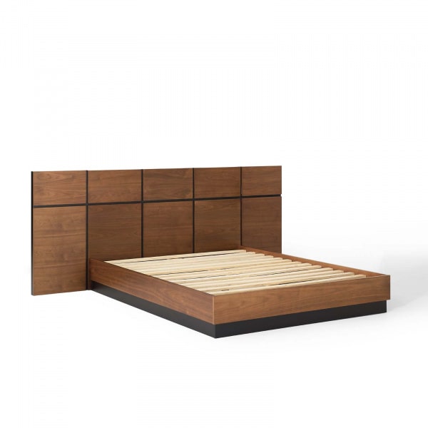 Modway Caima 3 Piece Queen Bedroom Set in Walnut | Bedroom Sets | Modishstore-3