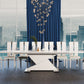 Modrest Bono "Z" - Modern White Dining Table | Modishstore | Dining Tables