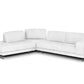 Coronelli Collezioni Mood - Contemporary White Leather 100" Left Facing Sectional Sofa-3