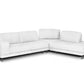 Coronelli Collezioni Mood - Contemporary White Leather 100" Right Facing Sectional Sofa-3